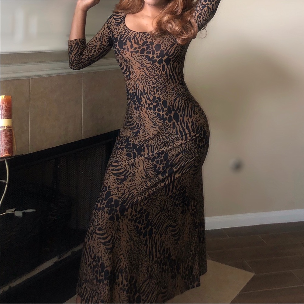 ANIMAL PRINT MAXI DRESS🐆🐾